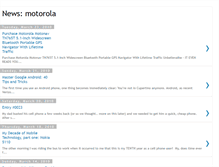 Tablet Screenshot of newsmotorola.blogspot.com