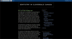 Desktop Screenshot of dentistryincloverdale.blogspot.com