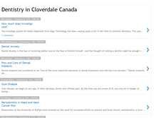 Tablet Screenshot of dentistryincloverdale.blogspot.com