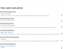 Tablet Screenshot of freewaterandammo.blogspot.com
