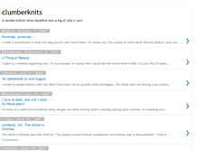 Tablet Screenshot of clumberknits.blogspot.com