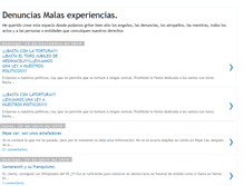 Tablet Screenshot of denunciasmalasexperiencias.blogspot.com