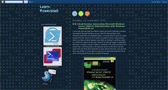 Desktop Screenshot of learn-powershell.blogspot.com