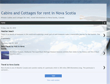 Tablet Screenshot of cottages-in-novascotia.blogspot.com