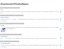 Tablet Screenshot of dreamslostintimeandspace.blogspot.com