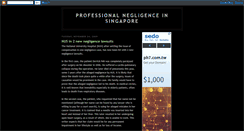 Desktop Screenshot of professionalnegligencesg.blogspot.com