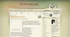 Desktop Screenshot of onewithreality.blogspot.com