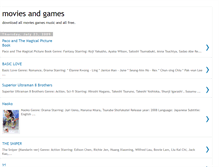 Tablet Screenshot of movies123games.blogspot.com