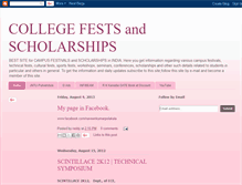 Tablet Screenshot of collegefests.blogspot.com