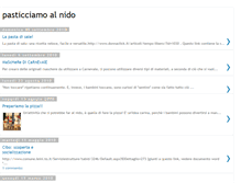 Tablet Screenshot of pasticciamoalnido.blogspot.com