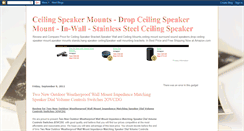 Desktop Screenshot of ceiling-speaker-mounts-wall-audio.blogspot.com