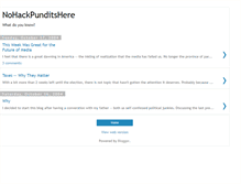 Tablet Screenshot of nohackpunditshere.blogspot.com