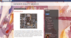 Desktop Screenshot of genderequitymexico.blogspot.com