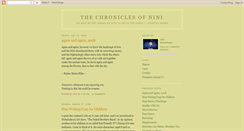 Desktop Screenshot of chroniclesofnini.blogspot.com
