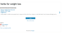 Tablet Screenshot of herbs-for-weight-loss.blogspot.com