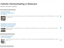 Tablet Screenshot of delawarecatholichomeschooling.blogspot.com