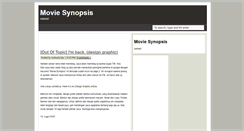 Desktop Screenshot of my-movie-synopsis.blogspot.com