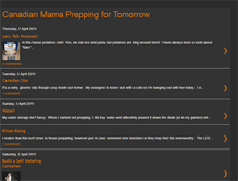 Tablet Screenshot of canadianmammapreppingfortomorrow.blogspot.com