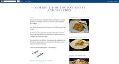 Desktop Screenshot of cookingtipofthedayindex.blogspot.com