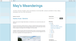 Desktop Screenshot of maysmeanderings.blogspot.com