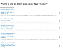 Tablet Screenshot of oil-drain-plug.blogspot.com