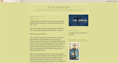 Desktop Screenshot of livegreater.blogspot.com