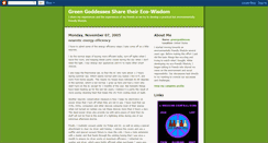 Desktop Screenshot of greengoddesses.blogspot.com