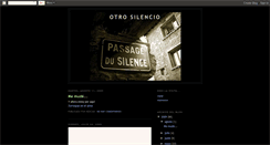 Desktop Screenshot of otrosilencio.blogspot.com