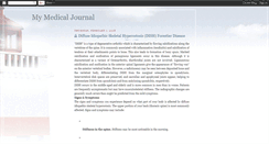 Desktop Screenshot of mymedicaljournal.blogspot.com