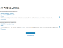 Tablet Screenshot of mymedicaljournal.blogspot.com