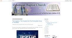 Desktop Screenshot of odionganbaptistchurch.blogspot.com