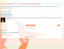 Tablet Screenshot of meditacionyautoconocimiento.blogspot.com