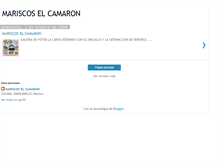 Tablet Screenshot of mariscoselcamaron.blogspot.com