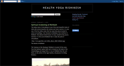 Desktop Screenshot of healthyogarishikesh.blogspot.com