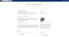 Desktop Screenshot of exploringlove.blogspot.com