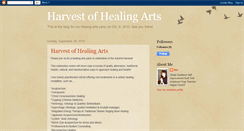 Desktop Screenshot of harvestofhealingarts.blogspot.com