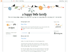 Tablet Screenshot of ahappylittlefamily.blogspot.com