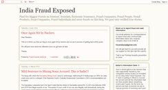 Desktop Screenshot of indiafraudexposed.blogspot.com