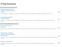 Tablet Screenshot of irvinginsurance.blogspot.com