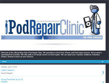 Tablet Screenshot of ipodrepairclinic.blogspot.com