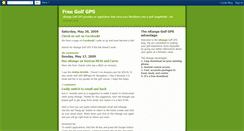 Desktop Screenshot of freegolfgps.blogspot.com