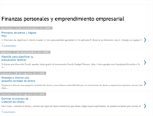 Tablet Screenshot of finanzaspersonalesyemprendimiento.blogspot.com