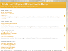 Tablet Screenshot of floridaunemploymentcompensationlaw.blogspot.com