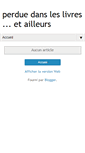 Mobile Screenshot of perduedansleslivres.blogspot.com