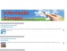 Tablet Screenshot of informacaocontabil.blogspot.com