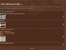 Tablet Screenshot of littlebelmontcafe.blogspot.com