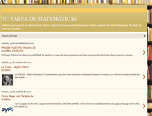 Tablet Screenshot of hacemostutareadematematica.blogspot.com