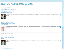 Tablet Screenshot of bestjapanesemodelsite.blogspot.com