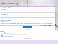 Tablet Screenshot of homebasedbeauty.blogspot.com