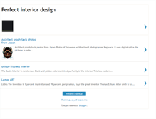 Tablet Screenshot of perfect-interior-design.blogspot.com